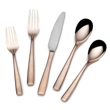 Mikasa Delano Rose Gold 5 Piece Flatware Set 5203238