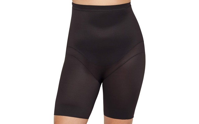  Shapewear Plus Size Extra Firm Control High-Waist Thigh Slimmer (Black, 4X)