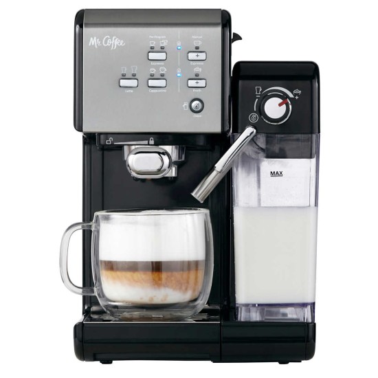  One-Touch CoffeeHouse Espresso and Cappuccino Machine, Dark Stainless