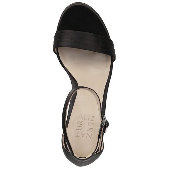 Naturalizer Women's Kinsley 2 Medium/Wide Dress Sandals, Black, 8 M