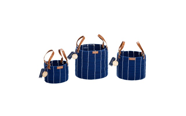  Handwoven Rope Storage Baskets (3-piece)