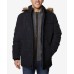  Men’s Big & Tall Quilted Hooded Parka, Black, 3X
