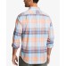  Men's Casual Warm Plaid Shirt, Guava Punch, Large