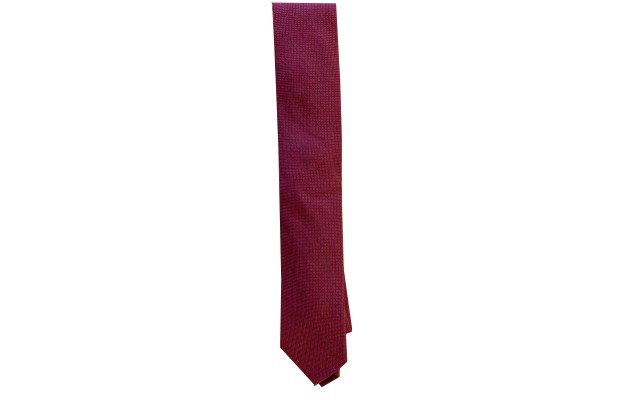  Men’s Dot Skinny Burgundy Tie