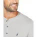  Men’s Soft, Breathable Long Sleeve Henley Pajama Shirt