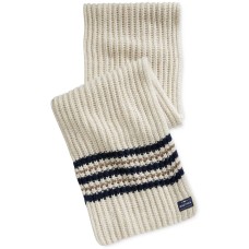 Nautica Men’s Striped Knit Scarf, Sandy Heather Multi
