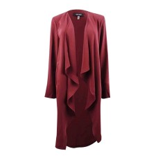 Nine West Womens Open Front Flyaway Cardigan Top (Porto, XL)