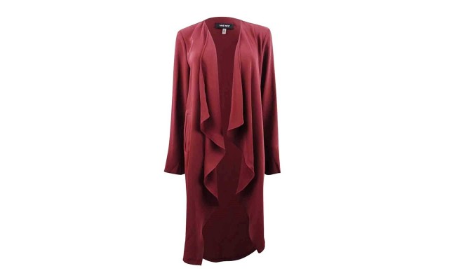  Womens Open Front Flyaway Cardigan Top (Porto, XL)