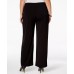  Petite Plus Size Pull-On Wide-Leg Pants(Black, 3XP)