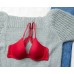  Women’s Beautifully Basic Lace Back Plunge Bra (Cerise, 36D)