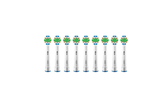  Floss Action Replacement Toothbrush Heads, 9-count
