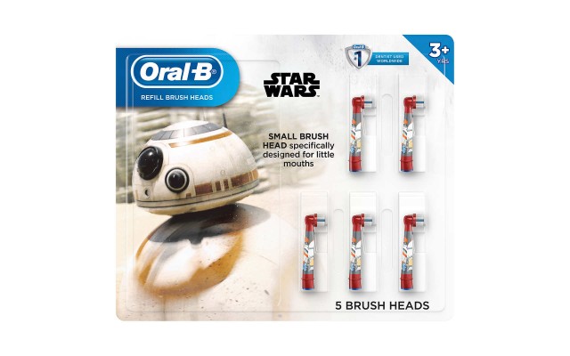  Kids Disney's Frozen 2 or Star Wars Replacement ToothBrush Heads, 5-Count, Star Wars