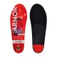 Orthera Foot Armor Orthotic Insoles, Red, Men 11.5-13 / Women 12+