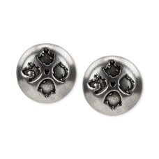 Patricia Nash Floret Dome Stud Earrings (Gray)