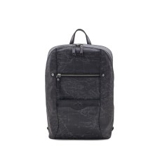 Patricia Nash Map Pontori Backpack Patina Coated Linen Canvas (Black, One Size)