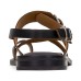  Women’s Fidella Sandals Toe Ring Design Spring Leather, Black, 7.5