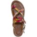  Women’s Fidella Sandals Toe Ring Design Spring Leather, Spring Multi, 8.5