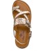  Women’s Fidella Sandals Toe Ring Design Spring Leather, White, 7