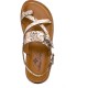  Women’s Fidella Sandals Toe Ring Design Spring Leather, White, 7