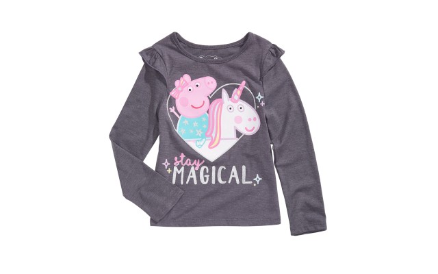 Pig Little Girls Stay Magical T-Shirt Size 5