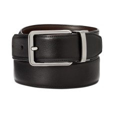 Perry Ellis Men’s Annable Reversible Leather Dress Belt (Black, 30Reg)