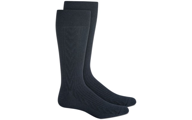  Mens Portfolio Luxury Features  Socks, Gray, 7-12