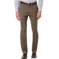 Perry Ellis Men’s Travel Luxe Slim Fited Solid Pant, Rain Drum, 29×30
