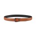  Mens Tumbled Reversible Leather Belts, Brown, 30 R