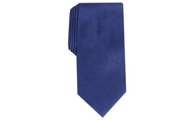  Mens Vandorn Metallic Solid Ties, Navy