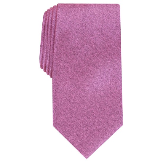  Mens Vandorn Metallic Solid Ties, Pink