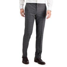 Perry Ellis Portfolio Men’s Slim-Fit Performance Stretch Dress Pants (Gray, 32X30)