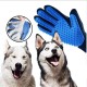 Pet Hair Removal & Grooming Glove 1Pc. For Dogs & Cats – Bathing & Massaging Glove For Pets, Blue, Left Hand