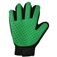 Pet Hair Removal & Grooming Glove 1Pc. For Dogs & Cats – Bathing & Massaging Glove For Pets, Green, Right hand