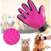 Pet Hair Removal & Grooming Glove 1Pc. For Dogs & Cats – Bathing & Massaging Glove For Pets, Pink, Right hand