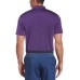  Men’s Short Sleeve Feeder Stripe Golf Polo Shirt (Purple, Small)