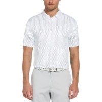 PGA TOUR Men’s Short-Sleeve Polo T-Shirt (White, Small)
