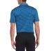  Mens Striped Golf Polo Classic T-Shirt (Blue, S)