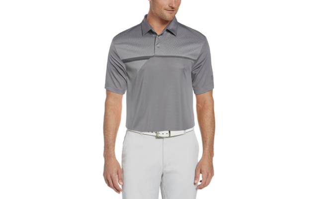  Men’s Tech Polo Shirt (Gray, S)