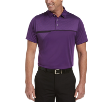PGA TOUR Men’s Tech Polo Shirt (Purple, M)