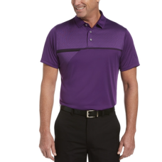 PGA TOUR Men’s Tech Polo Shirt (Purple, M)