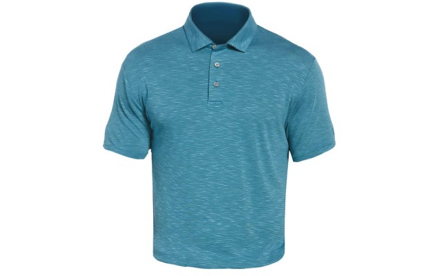  Men’s Textured Golf Polo, Green, Medium
