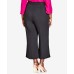 Plus Size Women’s  Elegant Belted Pants Black Size 22W