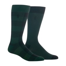 Polo Ralph Lauren Men’s Big & Tall 2-Pk. Buffalo Plaid Socks