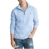 Polo Ralph Lauren Men’s Big & Tall Estate-Rib Quarter-Zip Pullover (Jamaica Heather, 2LT)