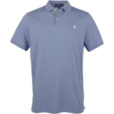 Polo Ralph Lauren Men’s Classic Fit Jersey Polo Shirt (Blue, M)