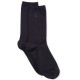  Women’s Microfiber Flat Knit Trouser Socks (Navy, 9-11 )