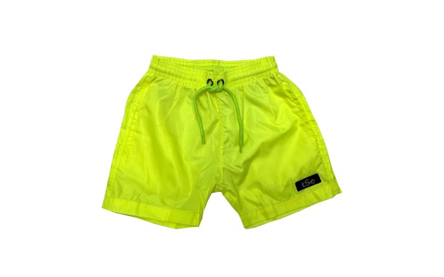 Printed, Solid & Fluorescent Colored Quick Dry Swim Shorts for Boys and Girls, Swim Trunks, Bathing Suits, Swimwear, Swim Shorts for Kids, Fluorescent Green, 11-12T