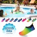 Quick-Dry, Non-Slip, Lightweight Water Shoes For Summer, Beach, Sea & Pool – For Boys, Girls, Babies, Toddlers & Little Kids, Rainbow, Baby 3