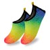 Quick-Dry, Non-Slip, Lightweight Water Shoes For Summer, Beach, Sea & Pool – For Boys, Girls, Babies, Toddlers & Little Kids, Rainbow, Baby 3