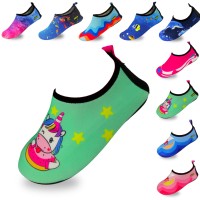 Quick-Dry, Non-Slip, Lightweight Water Shoes For Summer, Beach, Sea & Pool – For Boys, Girls, Babies, Toddlers & Little Kids, Unicorn, Baby 3